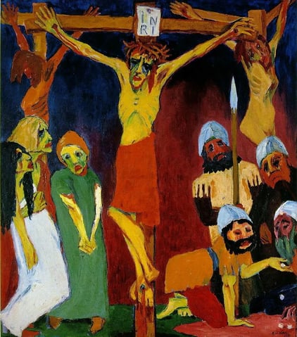 The Crucifixion of Christ by  Emil Nolde