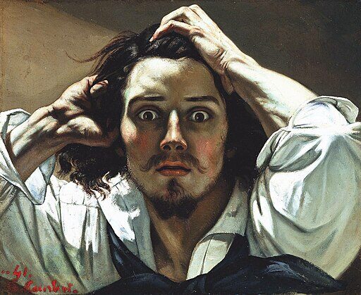 Le Désespéré" (The Desperate Man) by Gustave Courbet